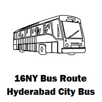 16NY Bus route Hyderabad Secunderabad Junction to Yapral Bus Stop