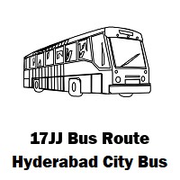 17JJ Bus route Hyderabad Secunderabad Junction to Ambedkar Nagar(Kapra)