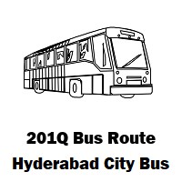 201Q Bus route Hyderabad Womens College Bus Stop to Hayath Nagar Bus Stop
