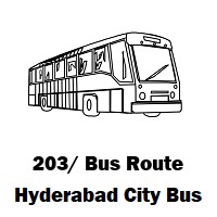 203/ Bus route Hyderabad Adibatla to Kurmalguda
