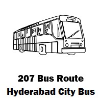 207 Bus route Hyderabad Ramoji Film City to Womens College Bus Stop