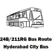 24B/211RG Bus route Hyderabad Secunderabad Junction to Rajiv Gruhakalpa Colony