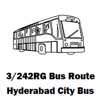 3/242RG Bus route Hyderabad Rajiv Gruhakalpa Colony to Afzalgunj Bus Stop
