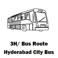 3H/ Bus route Hyderabad Keesara Guta to Keesara Bus Stop