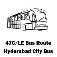 47C/LE Bus route Hyderabad Secunderabad Junction to Jubilee Hills