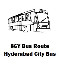 86Y Bus route Hyderabad Secunderabad Junction to Ymca(Koti) Bus Stop