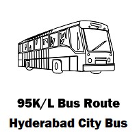 95K/L Bus route Hyderabad Madhuban Colony to Lb Nagar Bus Stop