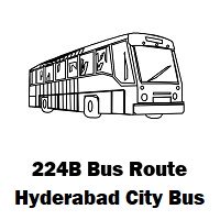 224B Bus route Hyderabad Bolarum Bus Station to Kukatpally Bus Stop