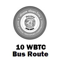 10 Bus route Kolkata Ballygunge Stn. to Howrah Stn.
