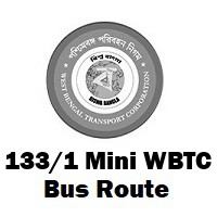 133/1 Mini Bus route Kolkata Babughat to New Barackpur
