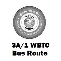 3A/1 Bus route Kolkata Kankurgachi (C.I.T. Scheme) to Behala