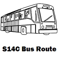 S14C Bus Route Unitech to Bonhooghly Bus Route